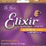 Elixir Nanoweb Phosphor Bronze Light Acoustic Strings 16052