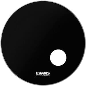 EVANS Onyx Bass Drum Resonant Drumhead Black 20"