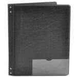 Choral folder in black w/outside clear flap choir folder binder