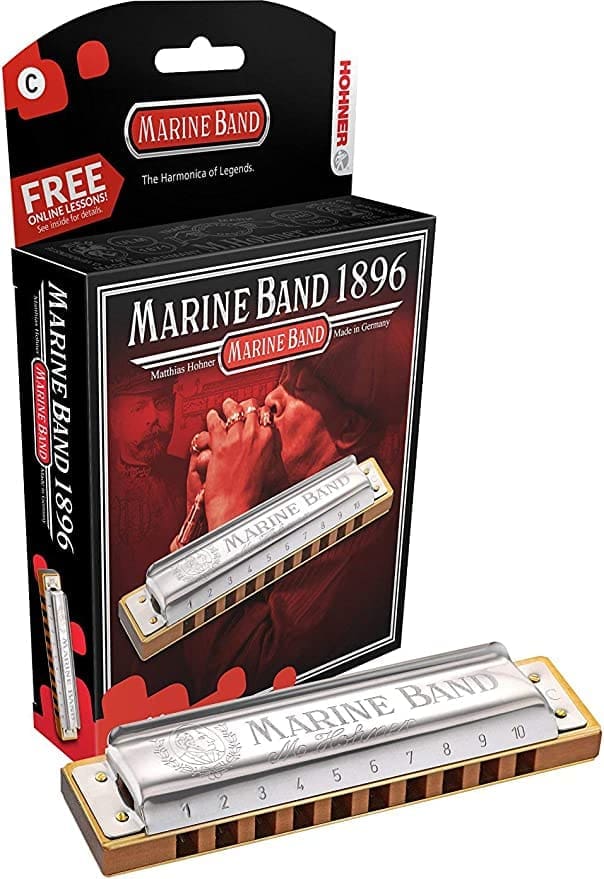 Hohner Marine Band Harmonica 1896 key of C number one seller - Image 2