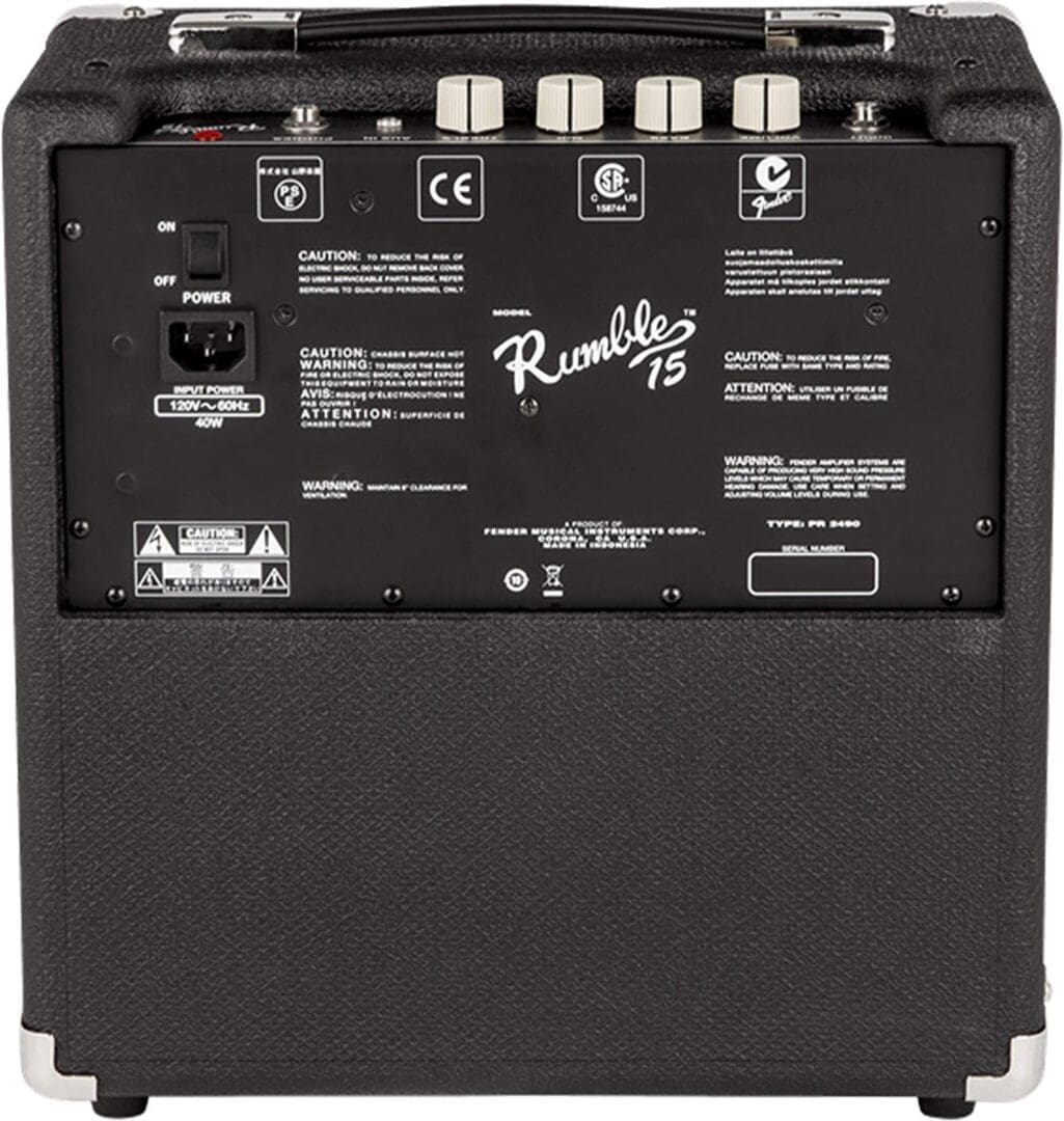 Fender Rumble 15 1x8 15W Bass Combo Amp 2370200000 - Image 3