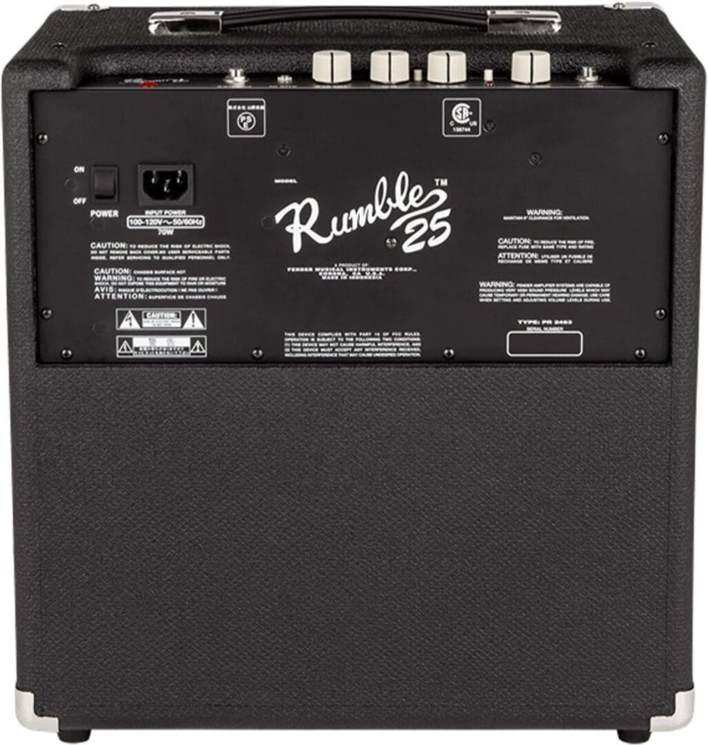 Fender RUMBLE 25 1x8 25W Bass Combo Amp 2370200000 - Image 2