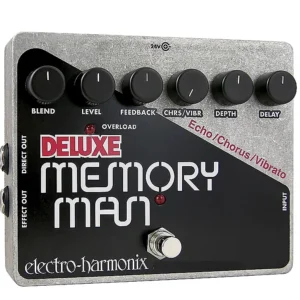 Electro-Harmonix Deluxe Memory Man 550Ms Analog Delay / Chorus / Vibrato Black / Silver