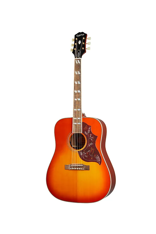 Epiphone Hummingbird - Cherry Sunburst acoustic electric guitar - Image 5