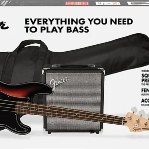 Squier Affinity Series Precision Bass PJ Pack Sunburst or black finishes
