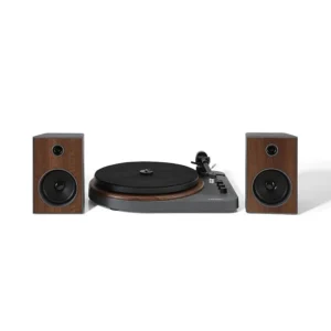Crosley T-160 Shelf System Turntable and Speakers - Walnut