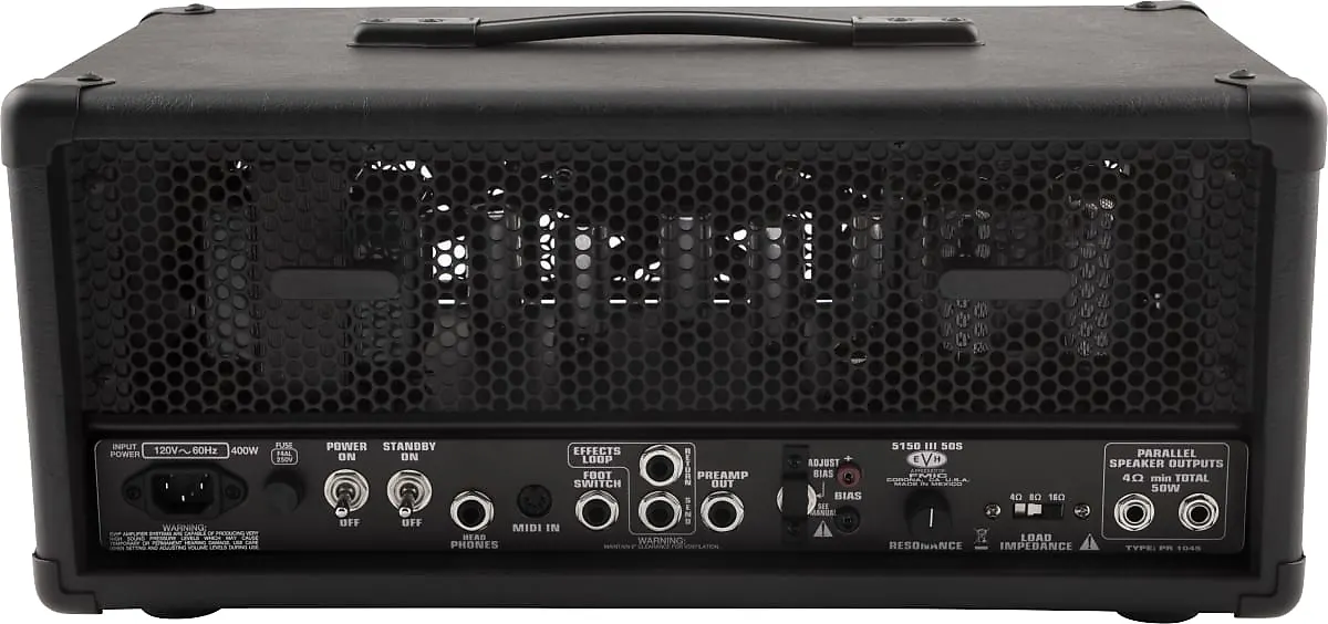 EVH 5150III 50S 6L6 50-watt Tube Head - Black Stealth 2253070000 - Image 2