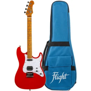 Flight Pathfinder Baritone Electric Ukulele - Red