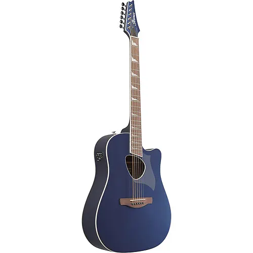 Ibanez Altstar ALT30 Dreadnought Acoustic/Electric Guitar - Night Blue Metallic - Image 3