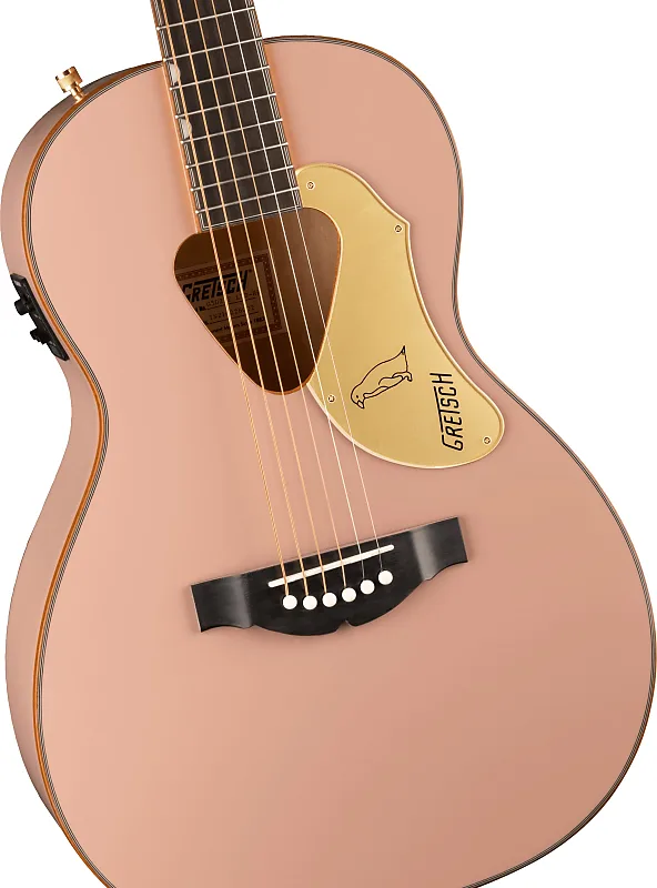 Gretsch G5021E Rancher Penguin Parlor Acoustic/Electric Guitar - Shell Pink - Image 4