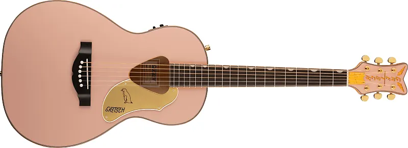 Gretsch G5021E Rancher Penguin Parlor Acoustic/Electric Guitar - Shell Pink - Image 6
