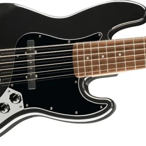 Squier Affinity Series Jazz Bass VI 6-String Bass - Black Metallic