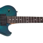 Schecter Solo-II Standard Electric Guitar – Ocean Blue Burst Burl 3959