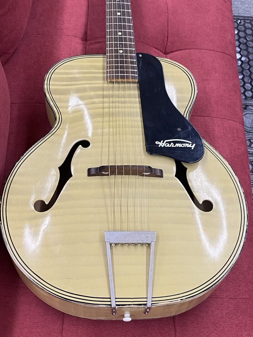Harmony H1214 Archtone Acoustic Archtop Guitar 1950's - Blond with