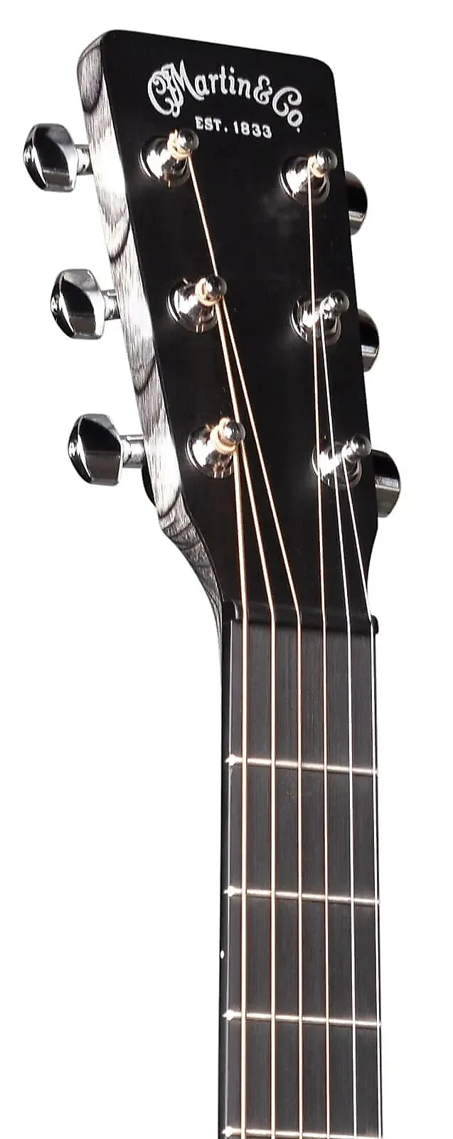 Martin DX Johnny Cash Acoustic-Electric Guitar - Black - with Bag - Image 5