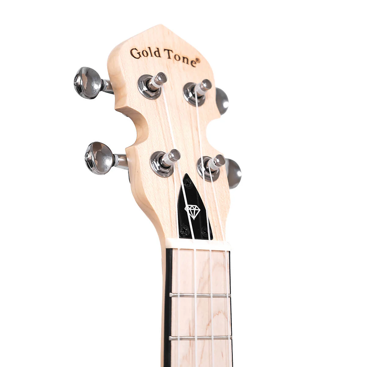 Gold Tone Little Gem Acrylic Concert Banjolele - Ruby - Image 3