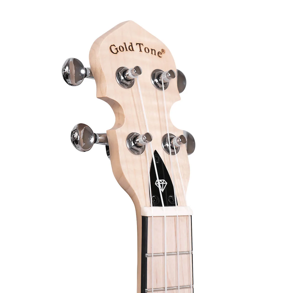 Gold Tone Little Gem Acrylic Concert Banjolele - Ruby - Image 9