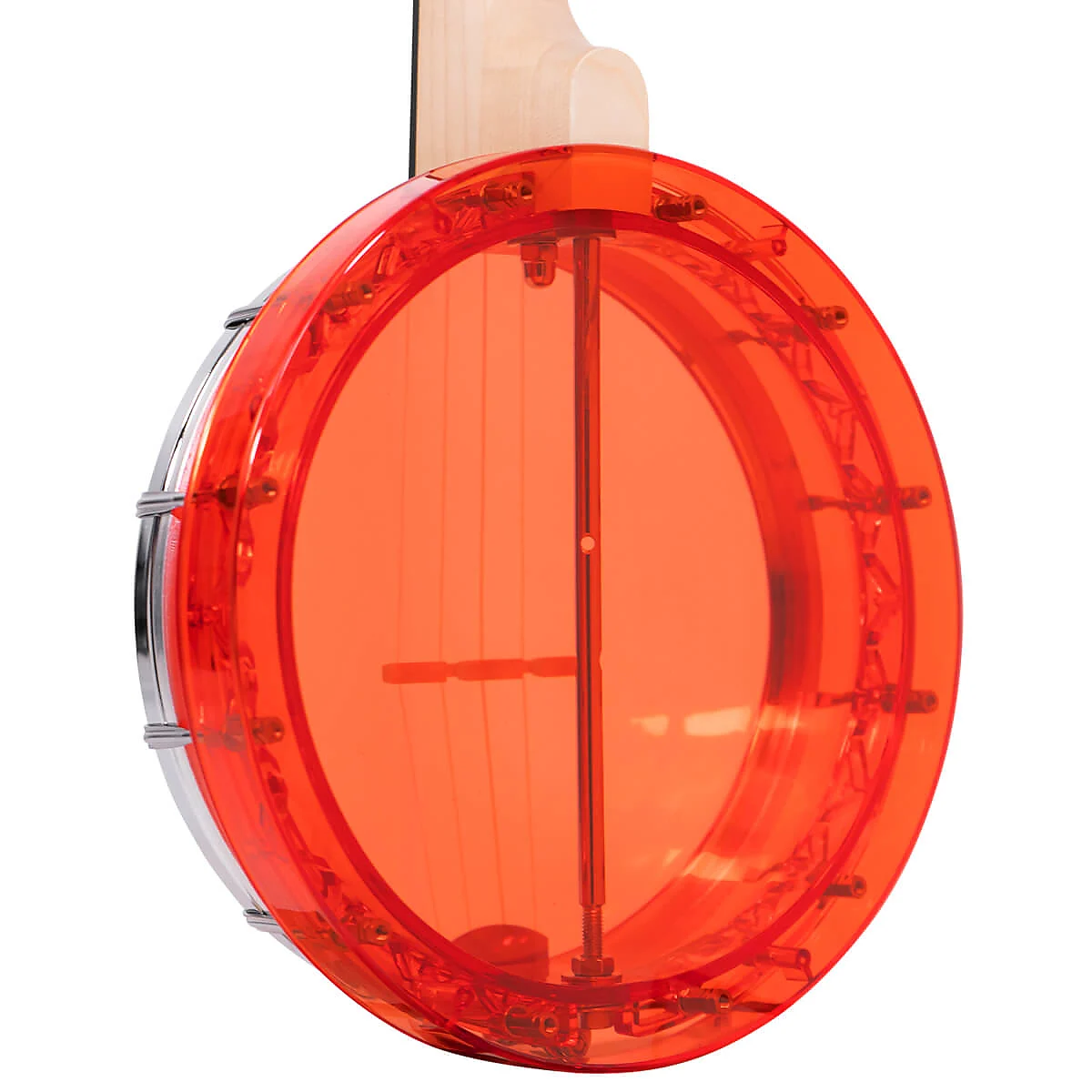 Gold Tone Little Gem Acrylic Concert Banjolele - Ruby - Image 11