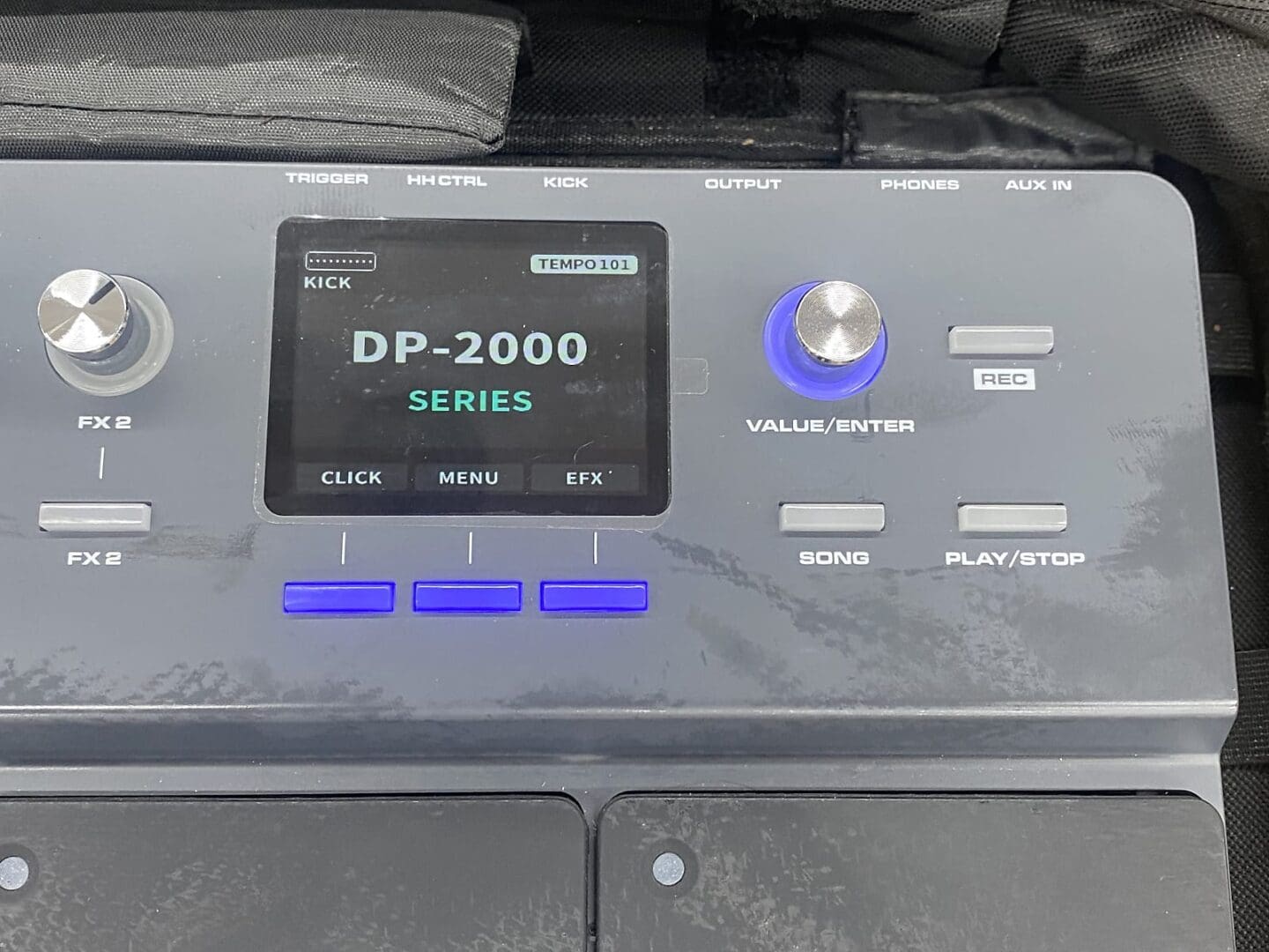 NuX DP-2000 Digital Percussion Pad with Bag - Victor Litz