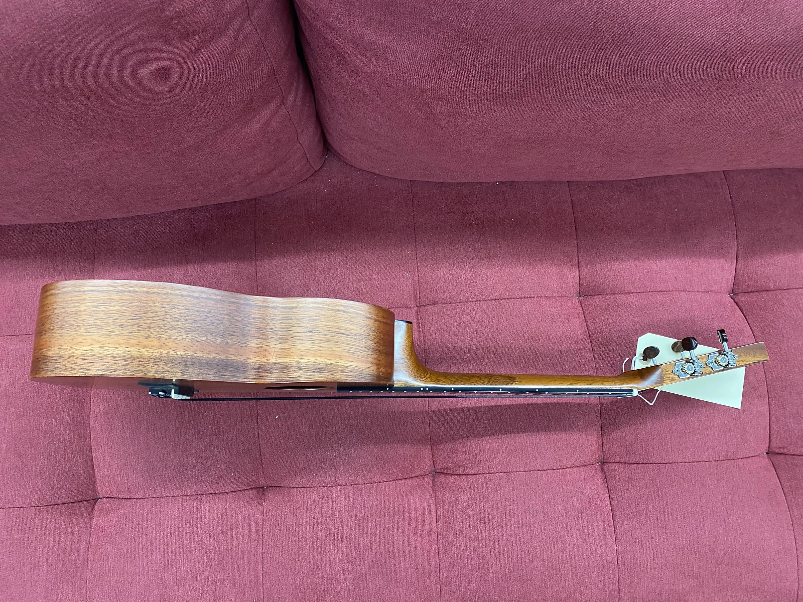 Kamaka HF-3i Custom Tenor Ukulele with Ebony Package and Mother of Pearl Inlay - Natural w/ Case - Image 14