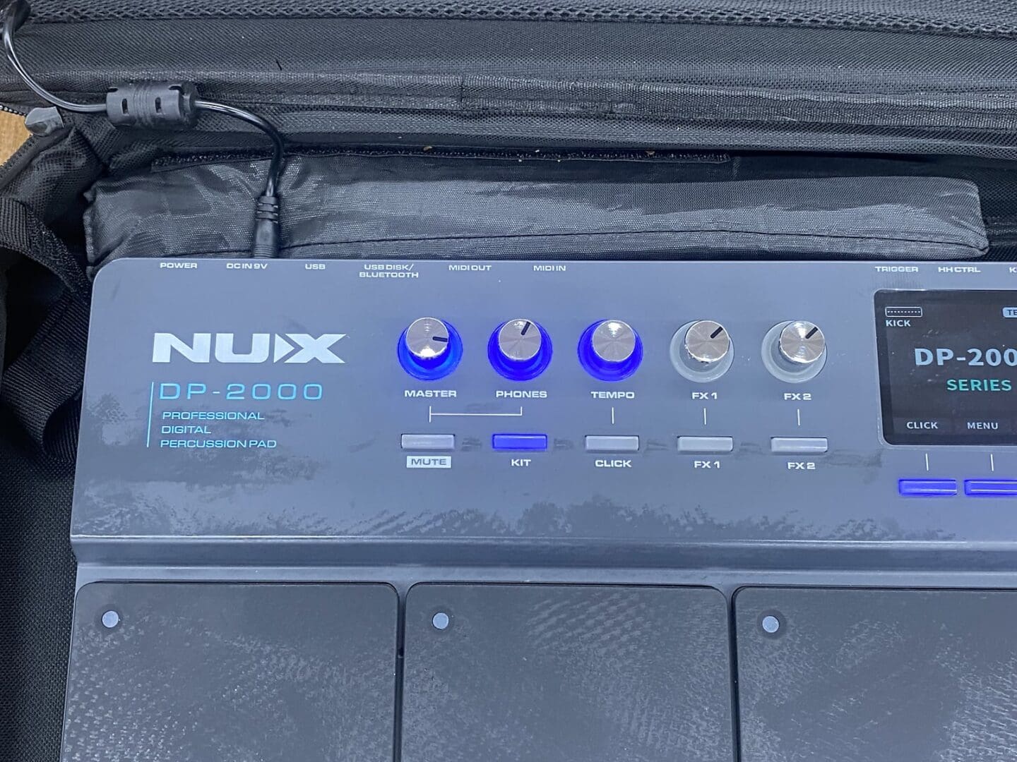 NuX DP-2000 Digital Percussion Pad with Bag - Victor Litz
