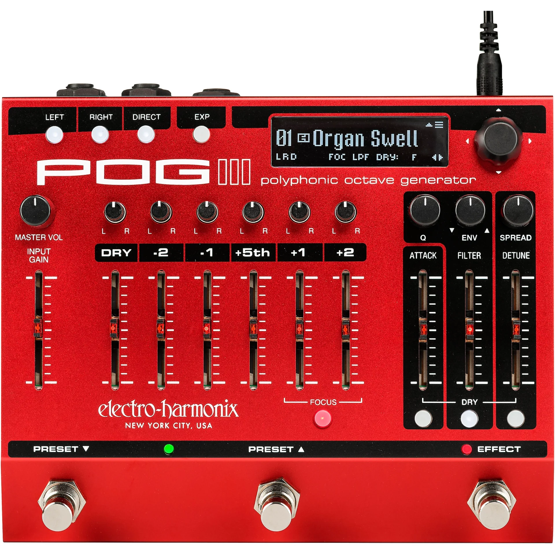 Electro-Harmonix POG3 Polyphonic Octave Generator Effects Pedal