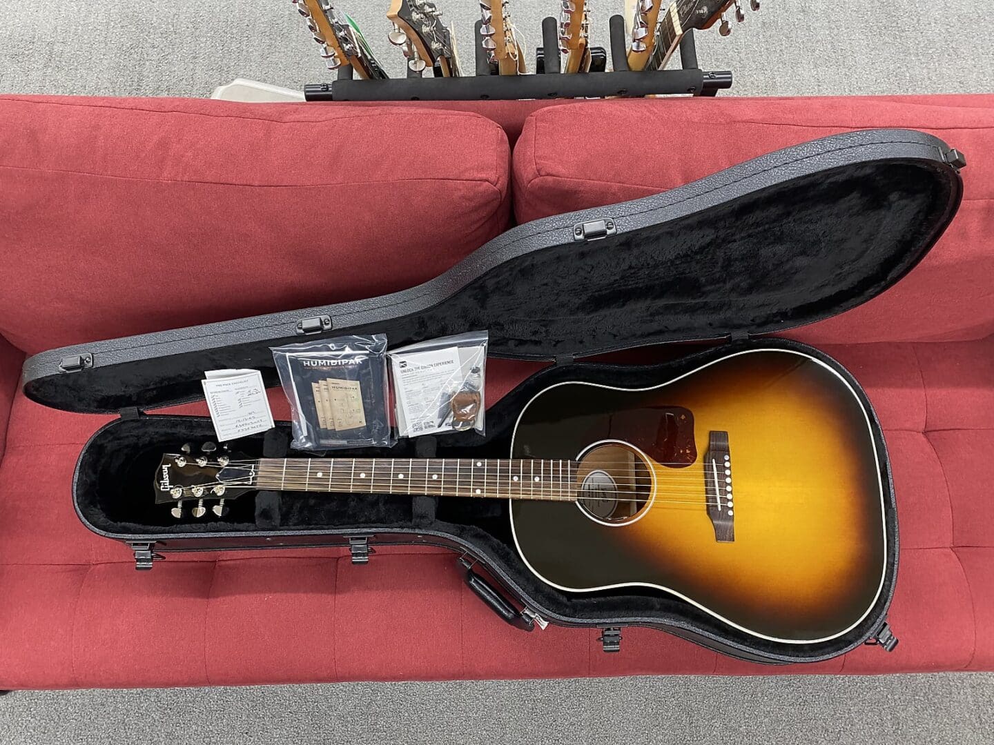 ギター Gibson J-45 2023 Gibson J-45 Standard Acoustic-Electric Guitar 2023 - Sunburst