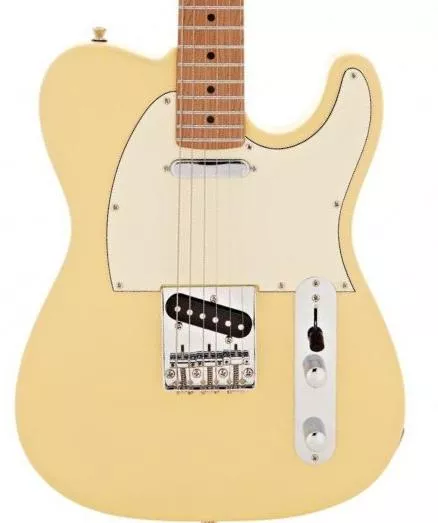 JET Guitars JT-300 BTS Solidbody Electric Guitar - Butterscotch Blonde, Roasted Maple Neck - Image 5