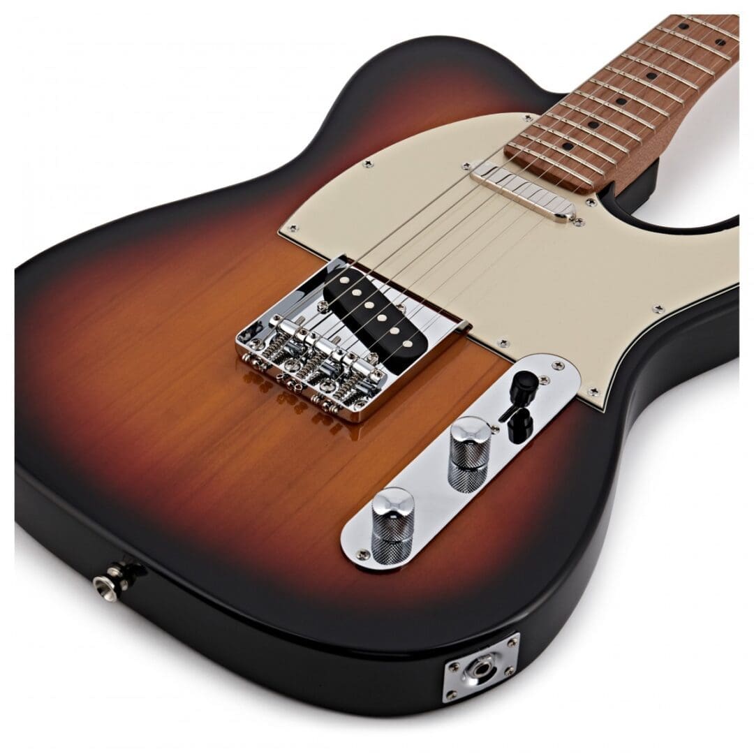 JET Guitars JT-300SB Solid Body Electric Guitar - Sunburst with Roasted Maple Neck - Image 8