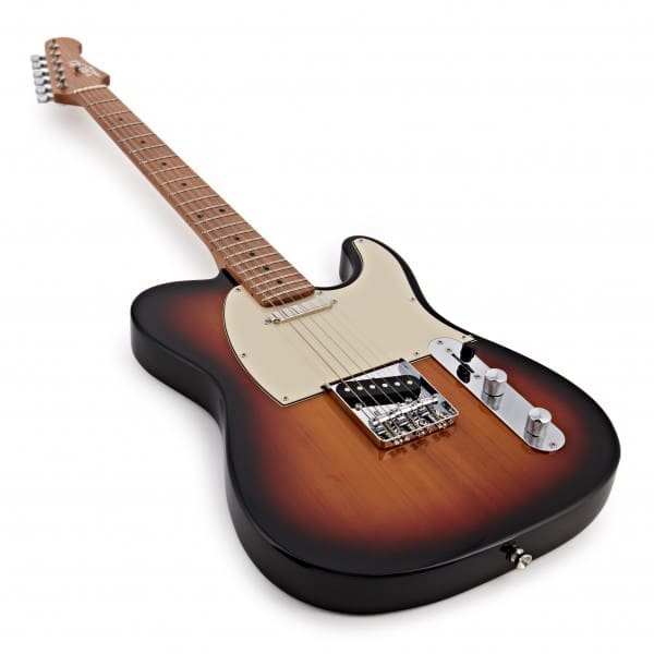 JET Guitars JT-300SB Solid Body Electric Guitar - Sunburst with Roasted Maple Neck - Image 9