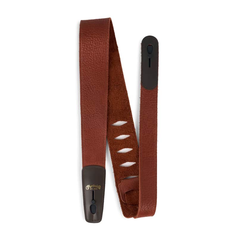 Martin Lock-It Guitar Straps Buffalo Leather black, brown or tan - Image 4