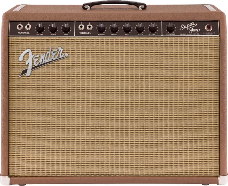 Fender 1962 Super Amp 2-Channel 40-Watt 2x10" Guitar Combo Amp #2174000000 Brown Panel tube amplifier - Image 2
