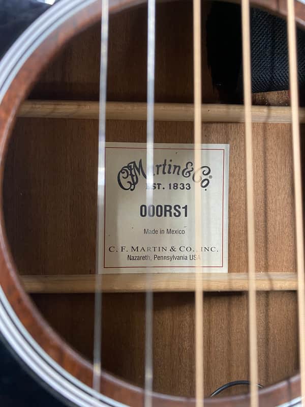 Martin 000RS1 Road Series Left Handed Acoustic-Electric Guitar - Natural - Image 7