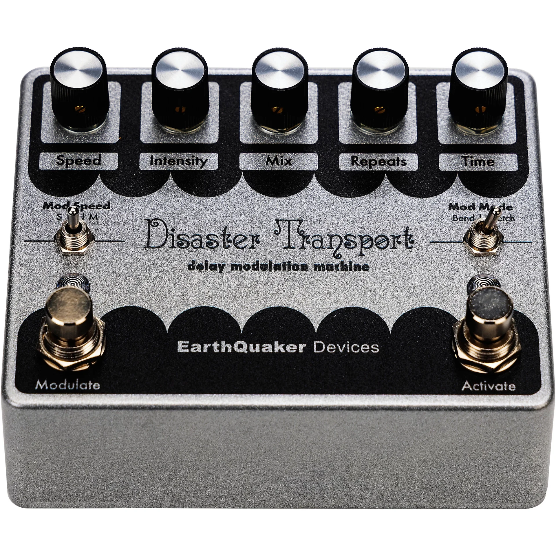 EarthQuaker Devices Limited-Edition Disaster Transport Legacy Reissue Delay Effects Pedal Silver - Image 5