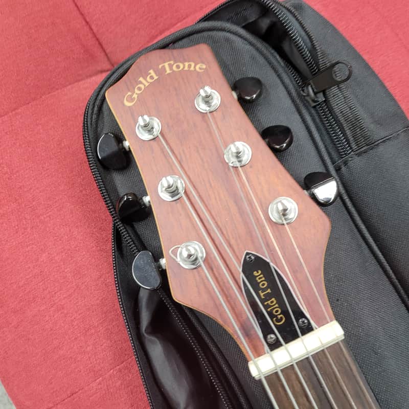 Gold Tone EB-6 Banjitar with Gigbag - Mahogany 6 string electric banjo - Image 6
