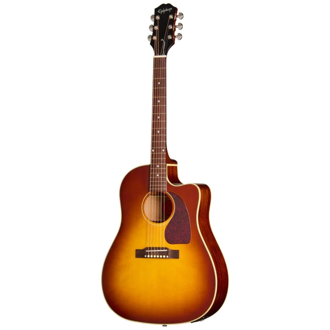 Epiphone J-45 Standard EC Acoustic-Electric Guitar - Honey Burst