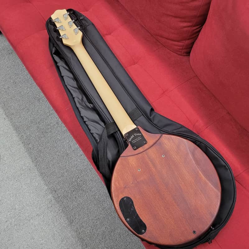 Gold Tone EB-6 Banjitar with Gigbag - Mahogany 6 string electric banjo - Image 4