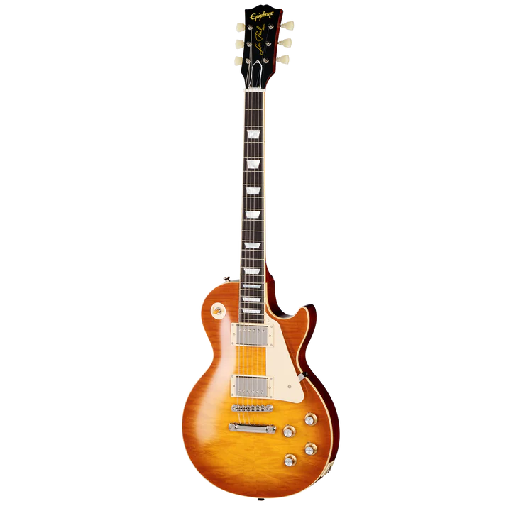 Epiphone Inspired by Gibson Custom 1960 Les Paul Standard Reissue - Iced Tea Burst w/ Case - Image 3