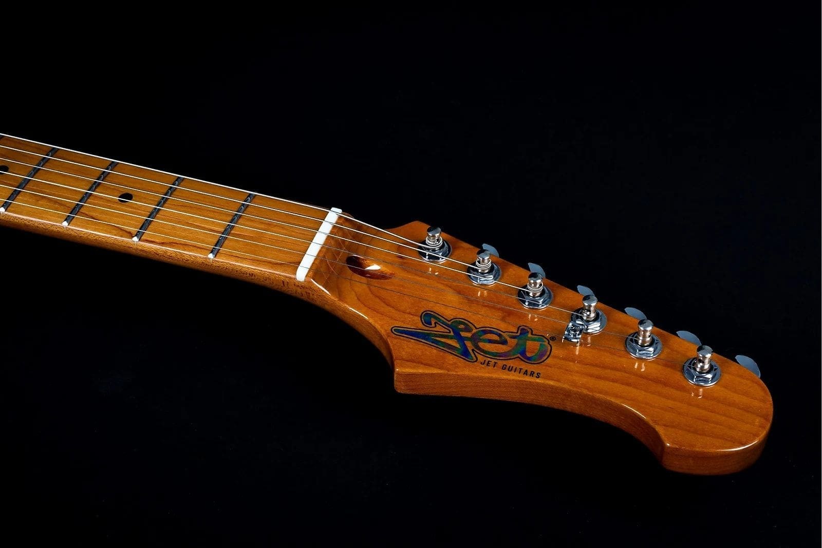 JET Guitars JS-300 Electric Guitar SSS - Black - Image 12