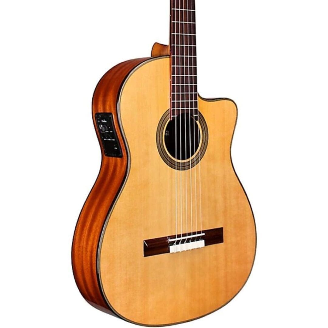 Cordoba Fusion 12 Nylon-String Classical Acoustic-Electric Guitar Natural - Cedar - Image 2