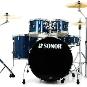 Sonor AQX Stage 5-piece Drum Set Reg. $969 Sale $749.99 with Hardware Pack - Blue Ocean Sparkle No Cymbals!! No Shipping!!