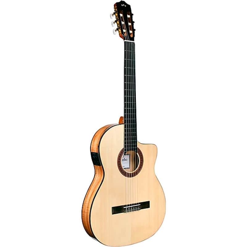 Cordoba C5-CET Thinbody Spalted Maple Nylon-String Acoustic-Electric Guitar - Gloss Spalted Maple - Image 4
