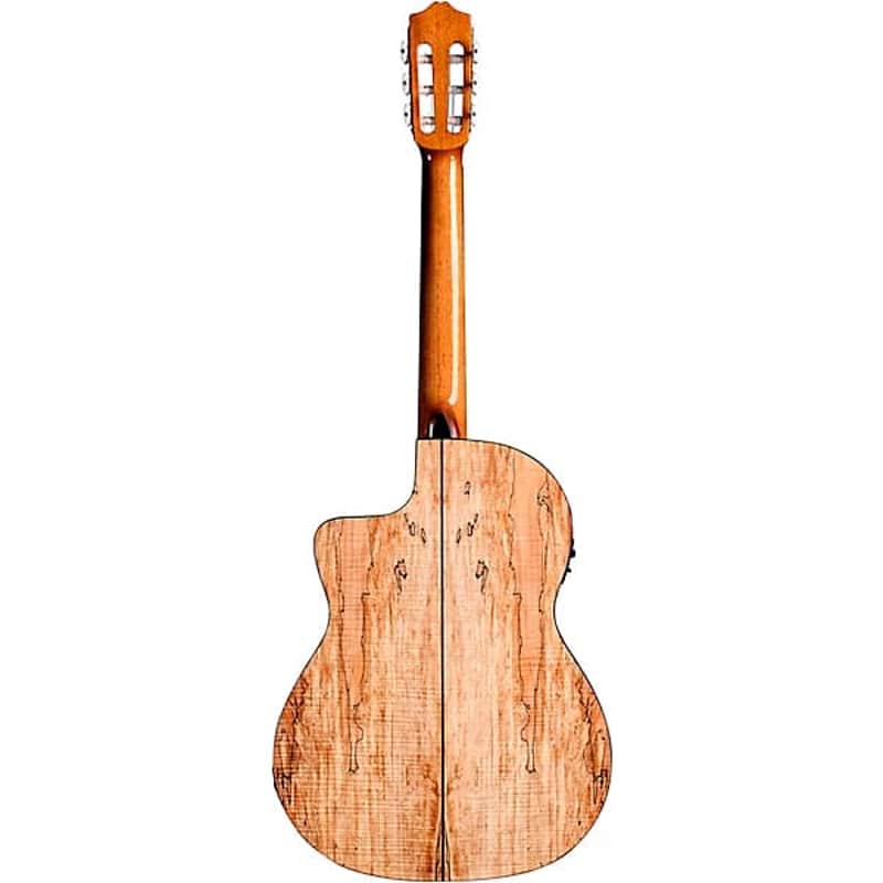 Cordoba C5-CET Thinbody Spalted Maple Nylon-String Acoustic-Electric Guitar - Gloss Spalted Maple - Image 7
