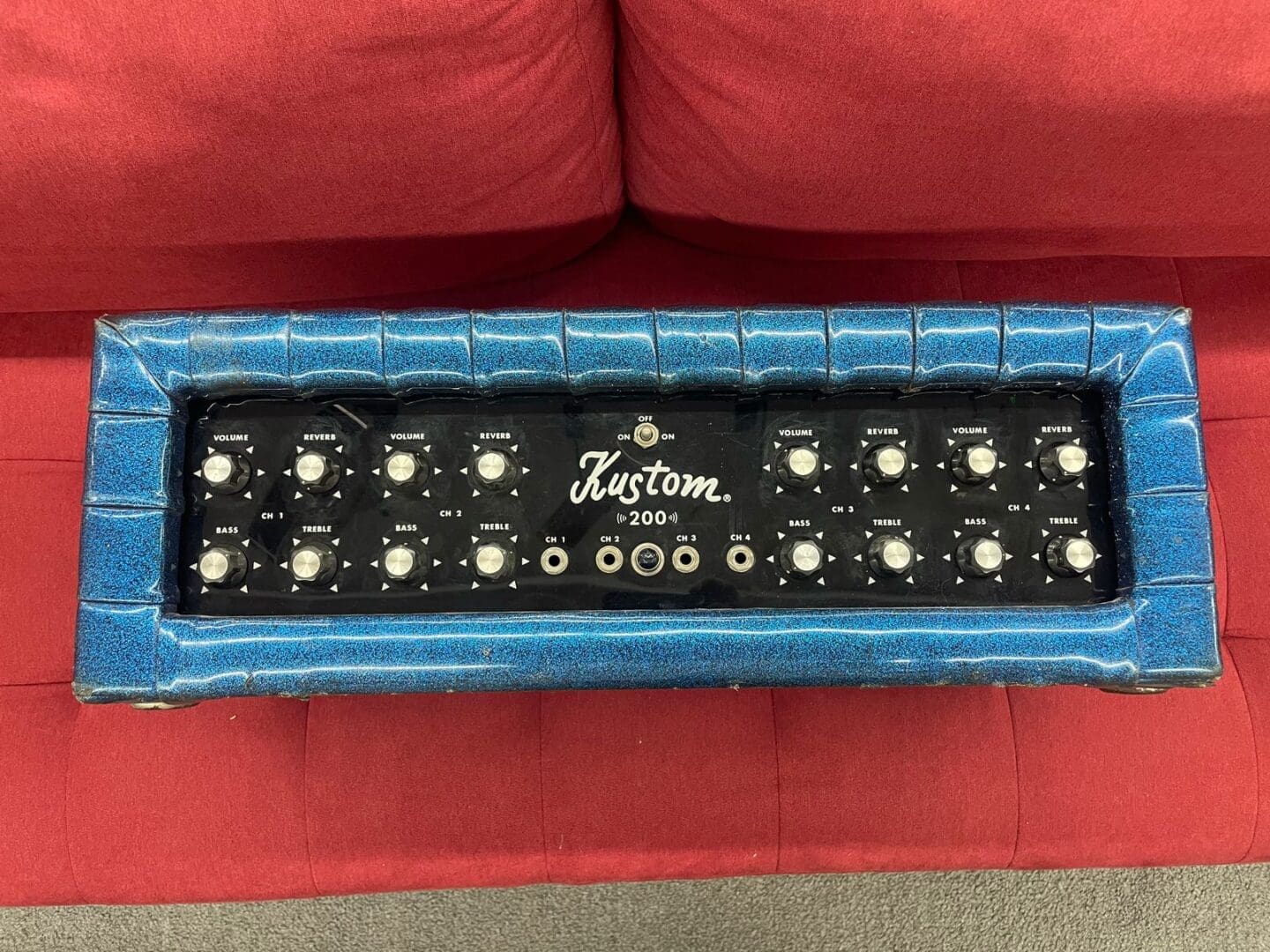 Kustom K200B-5 100 Watt Guitar Amp Head 70's - Blue Used – Fair Price$399.99 Local Pickup Only