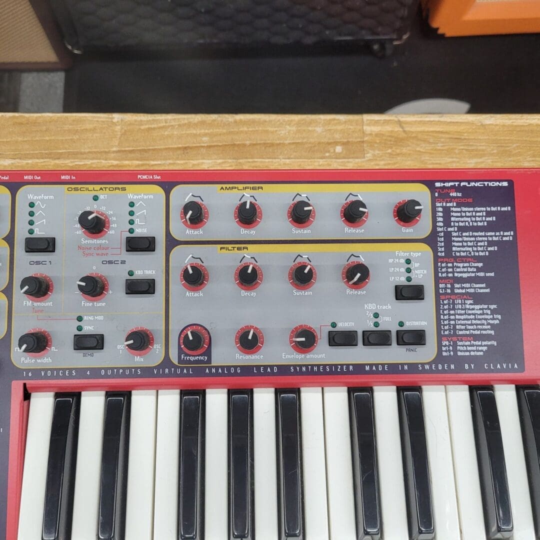 Nord Lead 2 49-Key 12-Voice Polyphonic Synthesizer - Red - Image 10
