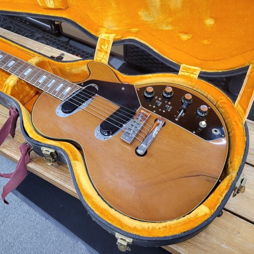 Gibson Les Paul Recording 1973 with Case- Walnut - Image 2