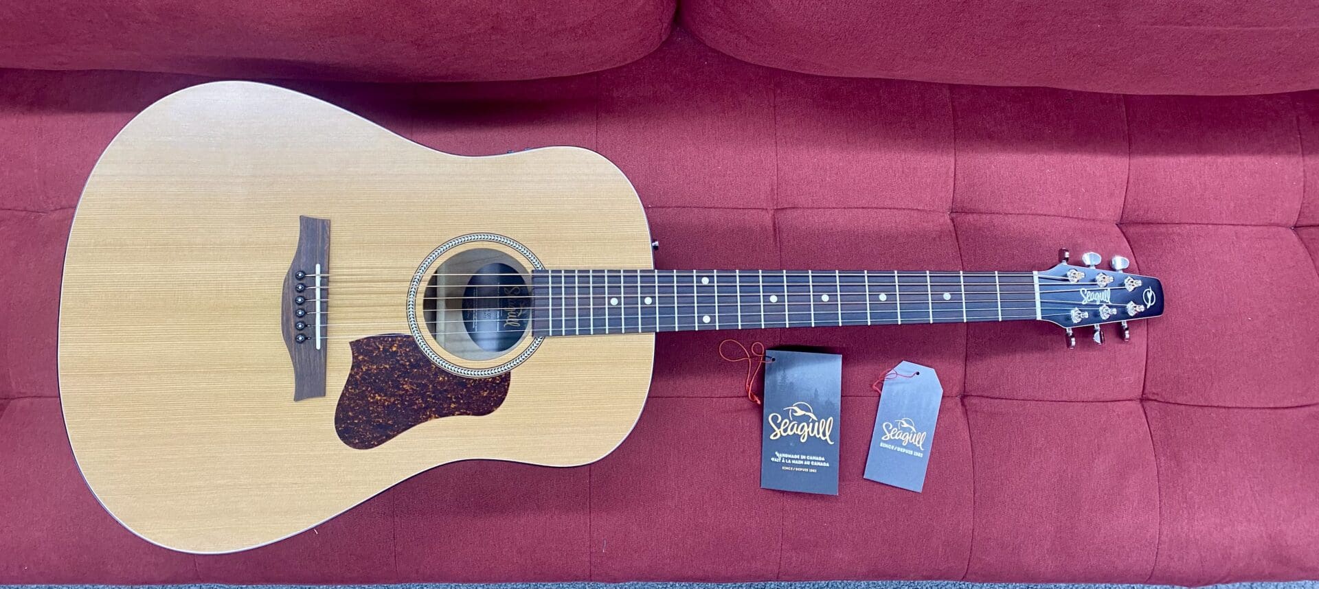 Seagull S6 Original QIT Acoustic-Electric Guitar - Natural - Image 2