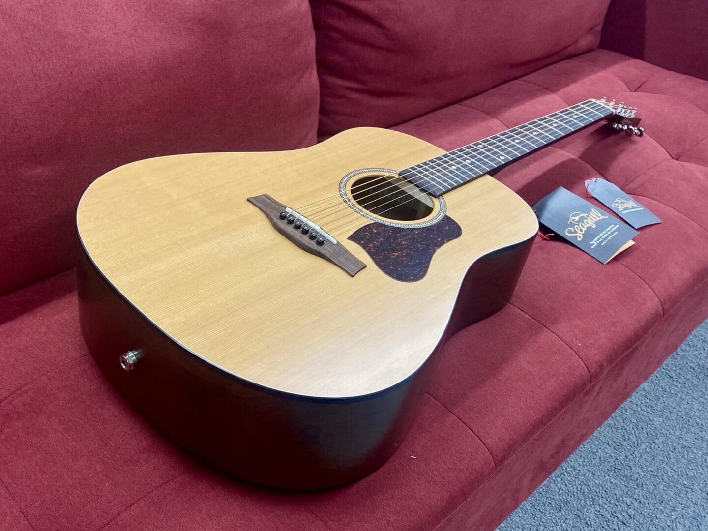 Seagull S6 Original QIT Acoustic-Electric Guitar - Natural - Image 4