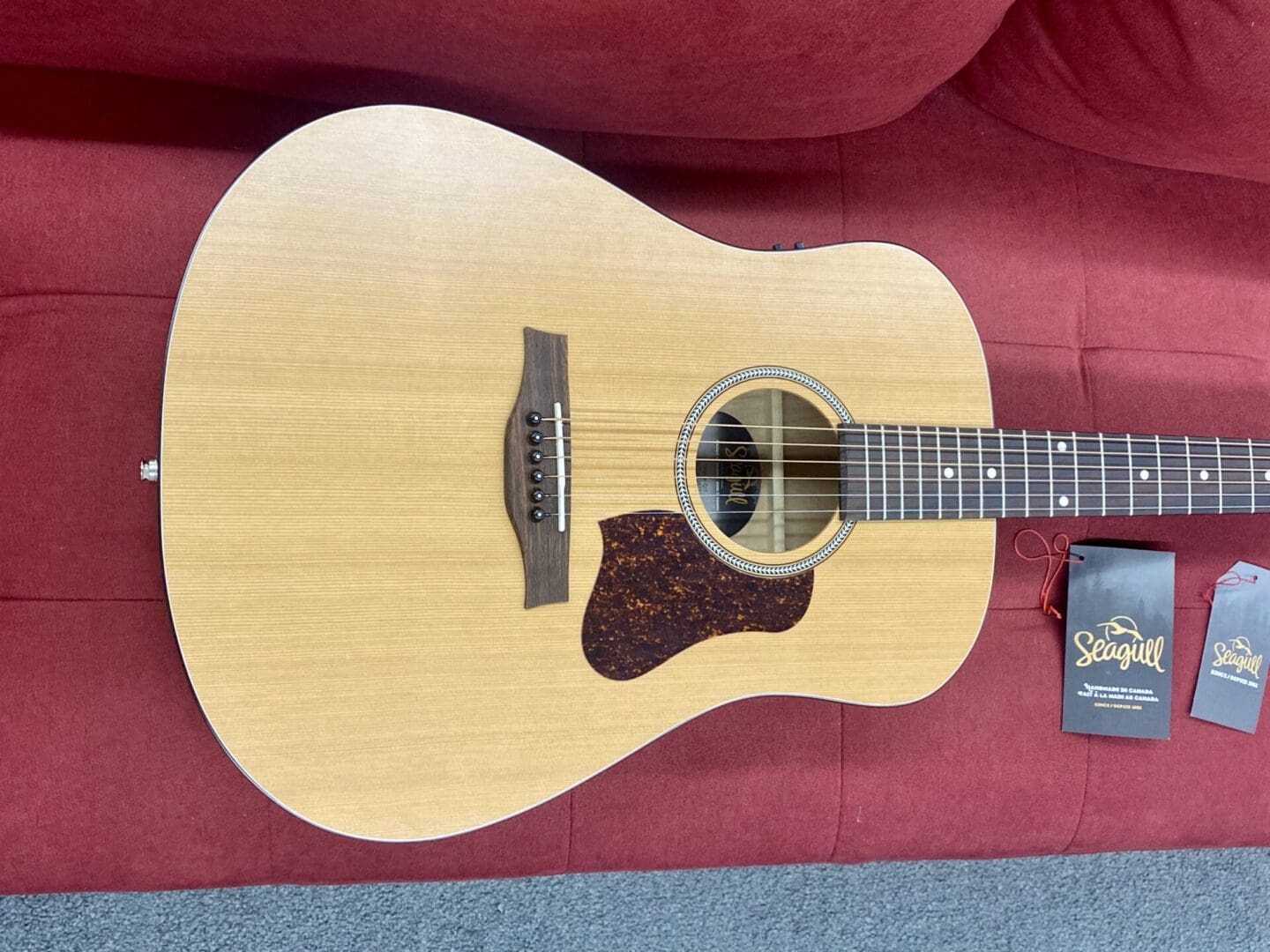 Seagull S6 Original QIT Acoustic-Electric Guitar - Natural - Image 5