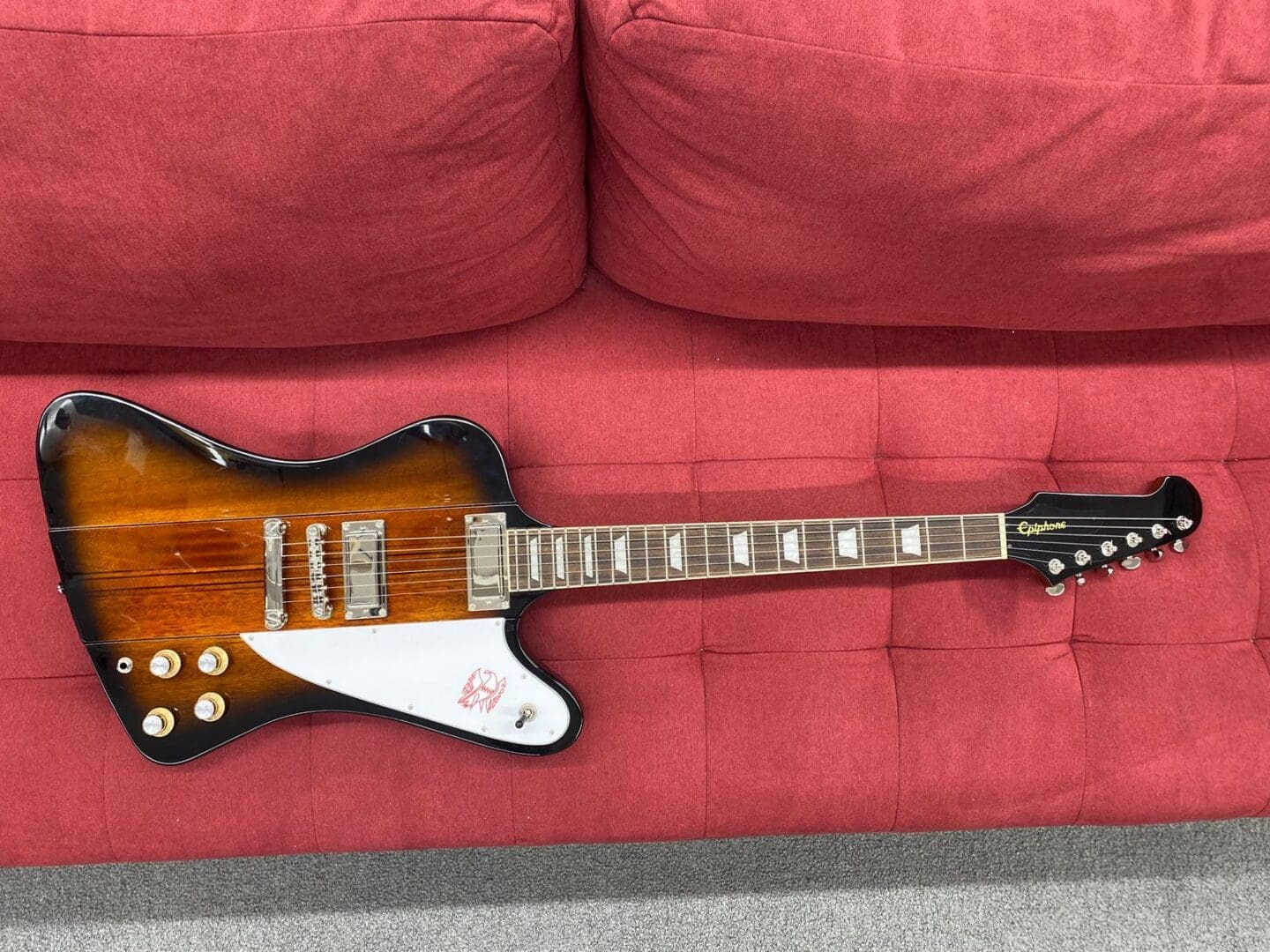 Epiphone Inspired by Gibson Firebird Electric Guitar 2023 - Vintage Sunburst - Image 10